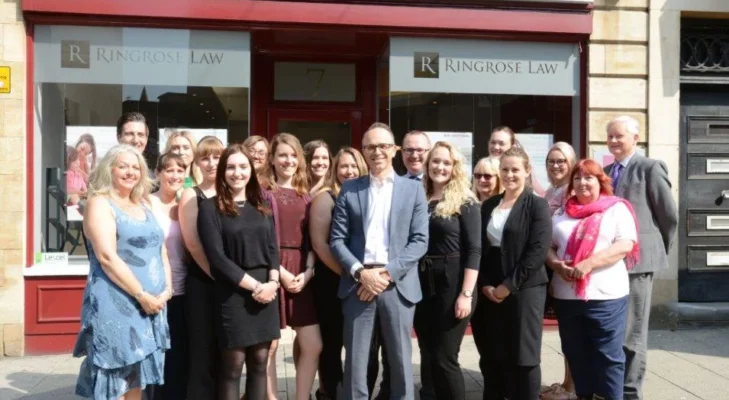 Ringrose Law Lincoln team posing out